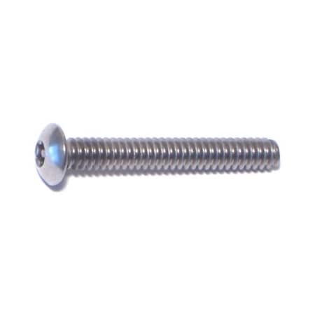 Midwest Fastener #6-32 x 1 in Torx Button Machine Screw, Plain 18-8 Stainless Steel, 12 PK 77763